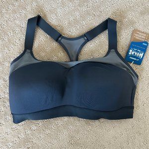 Brooks Dare Racerback Run Sports Bra Gray NWT 36DD